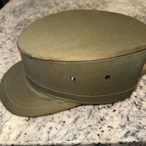 Falcon Jump up Cap Size 7 1/4 Authentic Military Olive Green 1960’s Vintage